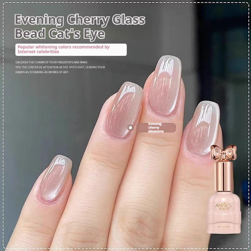 Micro Glass Bead Cat's Eye Gel Nail Polish Icy Cat Eye Gel Polish Nail Art