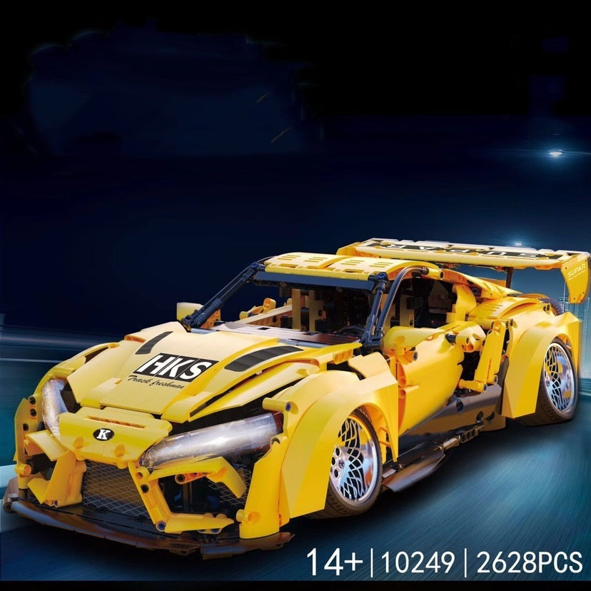Technology Sports Car Model Small Particle Assembly Block Toy
