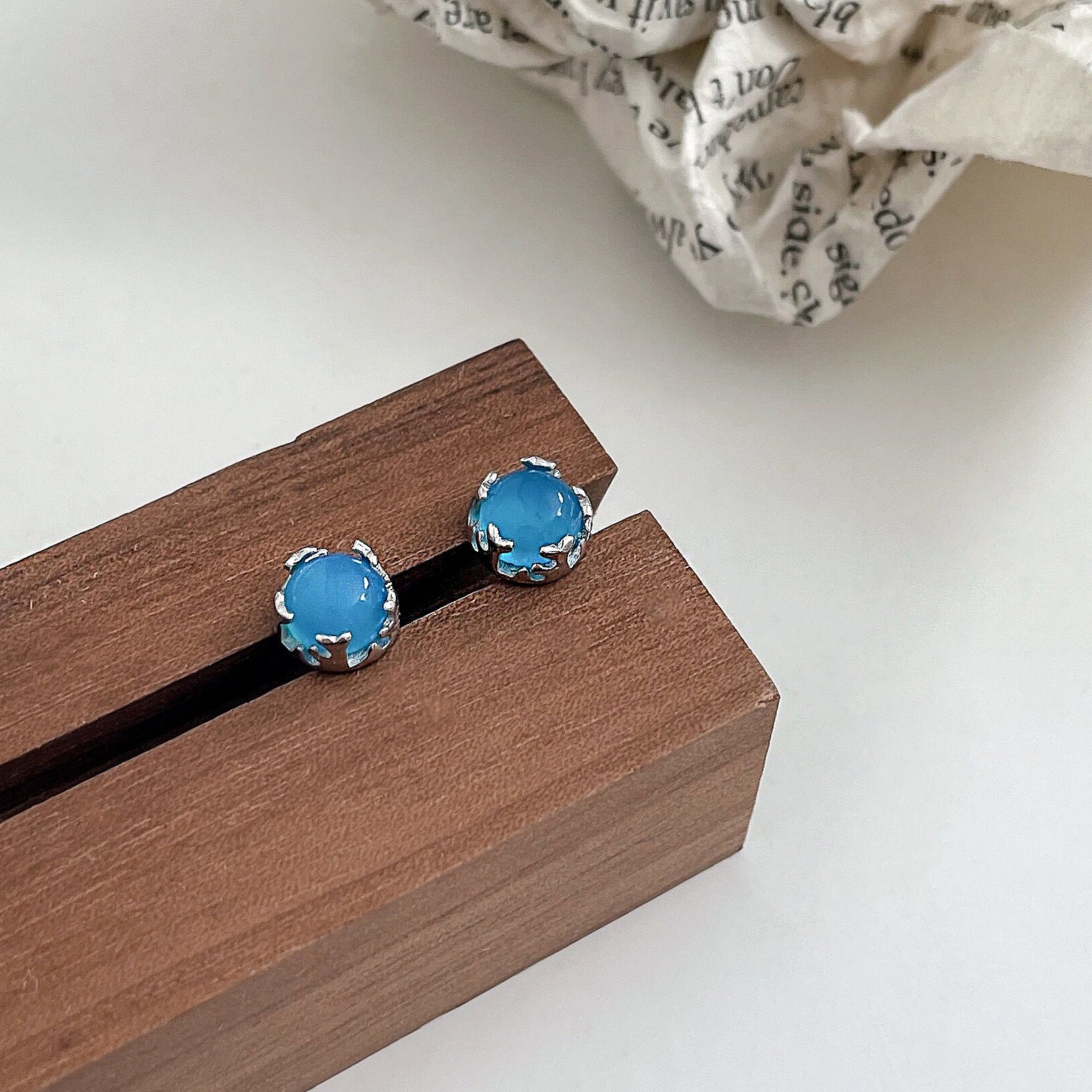 S925 Sterling Silver Colorful Zircon Earrings For Women