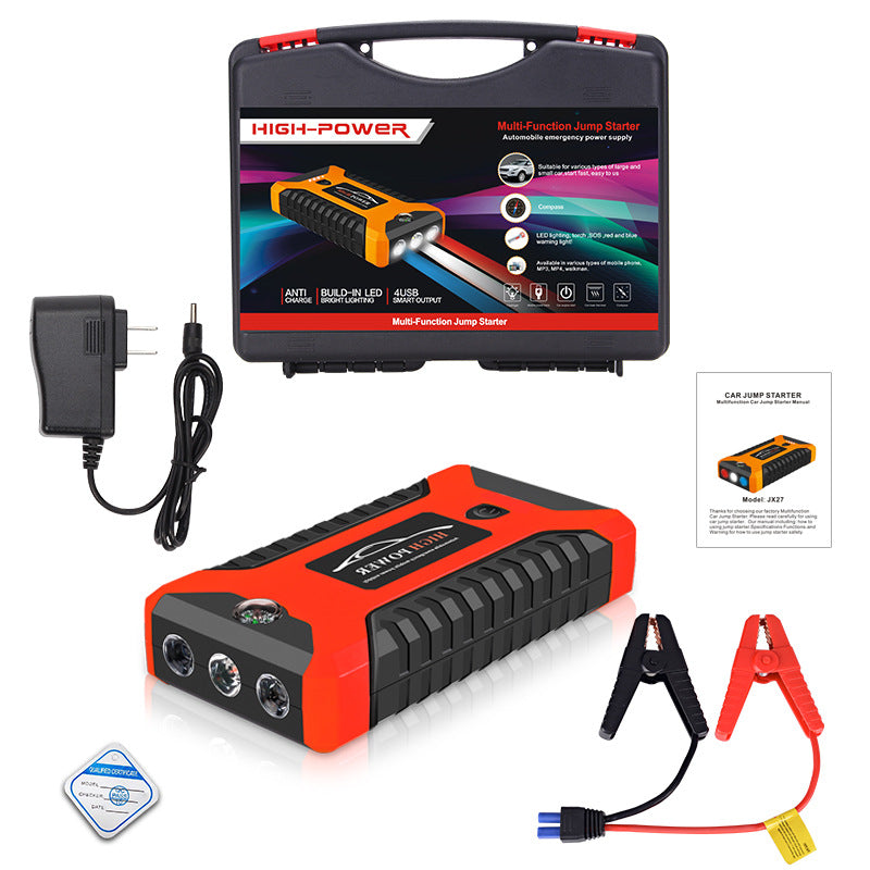 Vehicle Emergency Starting Power 12V Charging Strap SOS Lamp