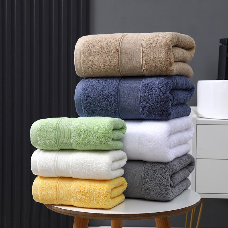 Cotton Based Thickened Bath Towel For Quick Drying