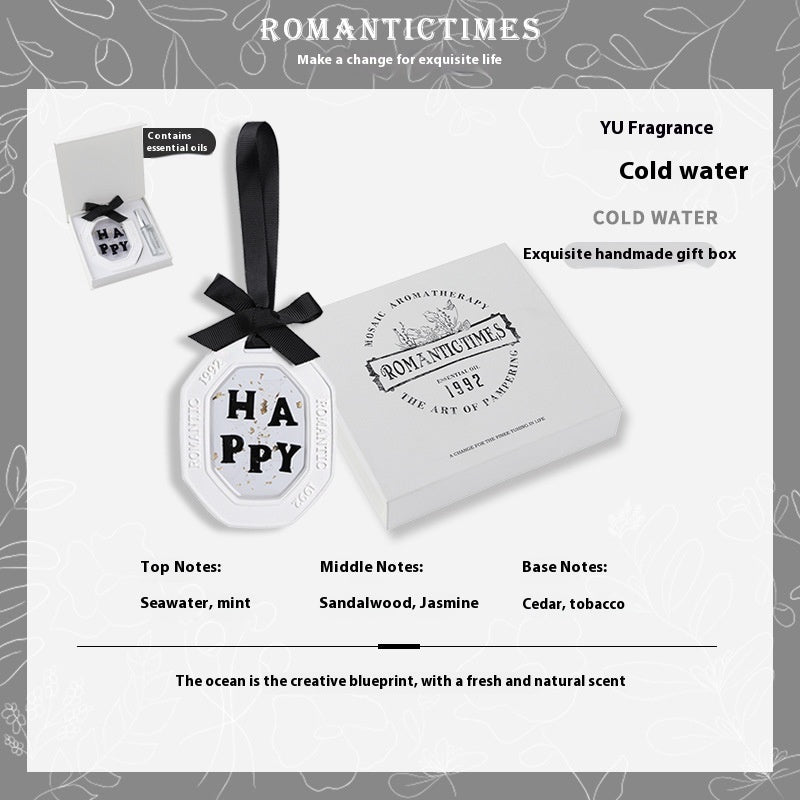 Fashion Personalized Car Aromatherapy Sheet Pendant