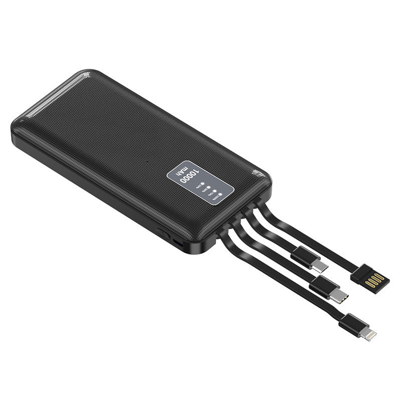 Mini Creative Large Capacity 20000 Power Bank With Cable