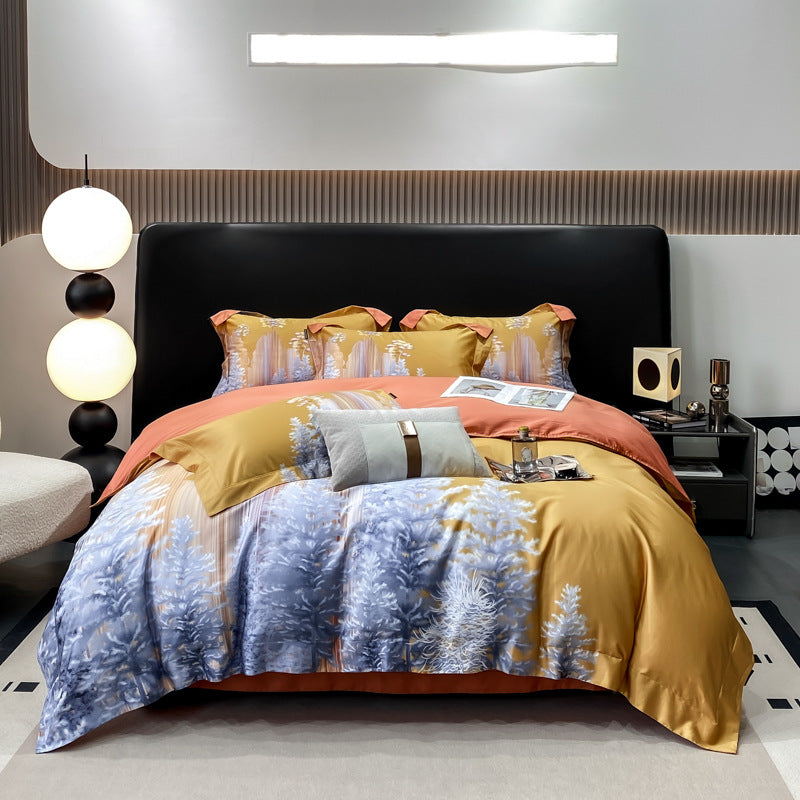 Autumn Light Luxury High-grade Cotton Long-staple Cotton Four-piece Cotton