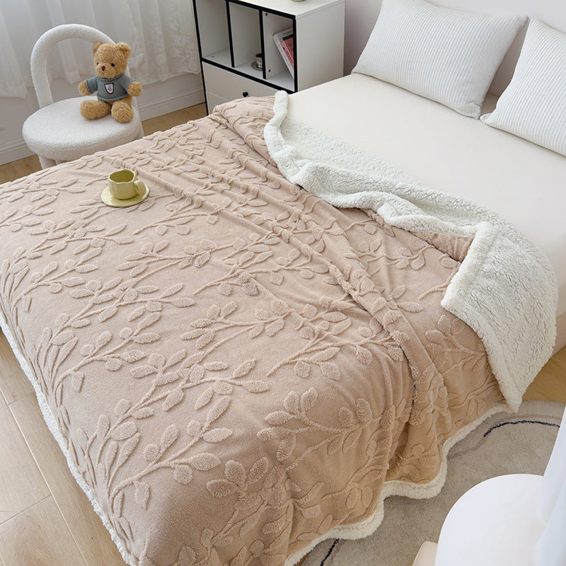 Rhombus Tower Velvet Berber Fleece Blanket