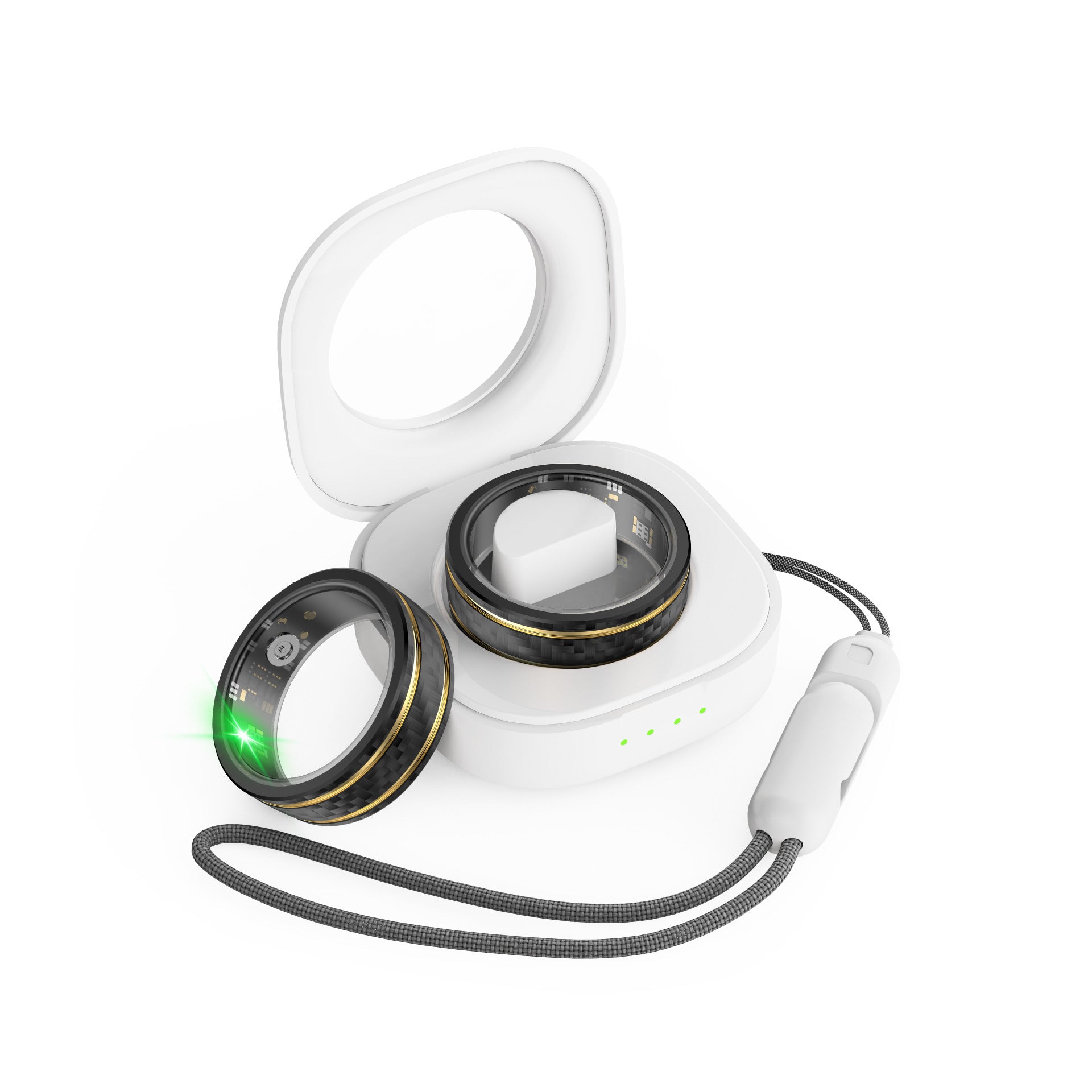 Fréquence cardiaque Tension artérielle Oxygène sanguin Surveillance du sommeil Anneau intelligent étanche W8