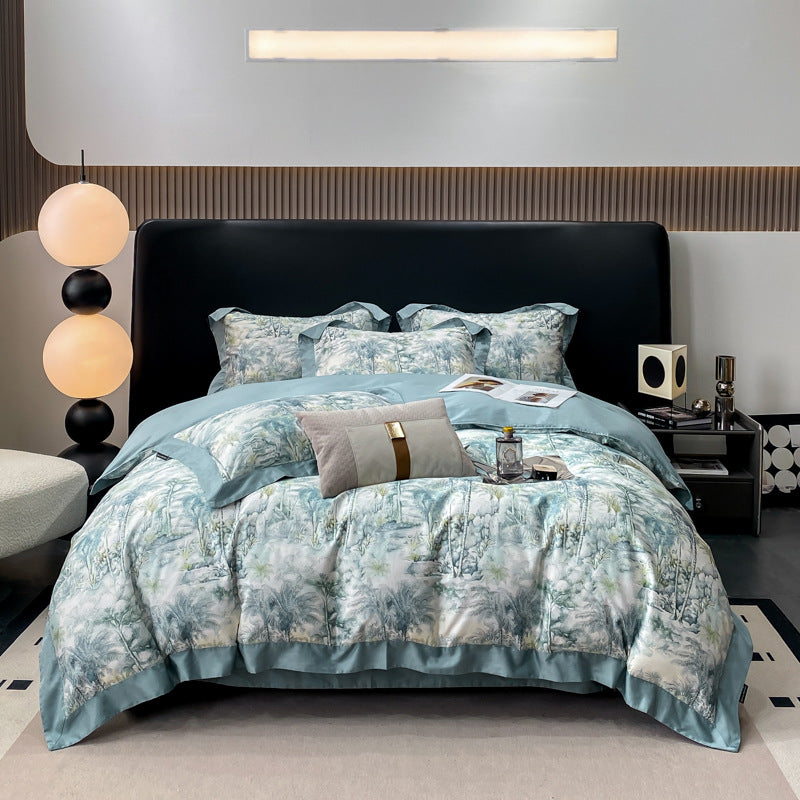 Autumn Light Luxury High-grade Cotton Long-staple Cotton Four-piece Cotton