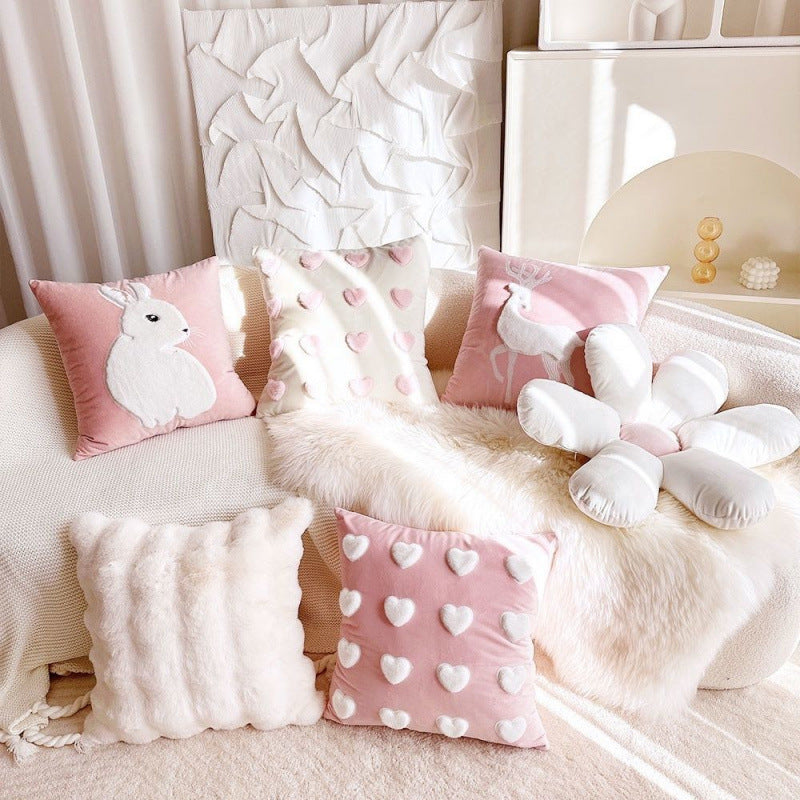 Minimalist Princess Style Sofa Living Room Cushions Pillowcase