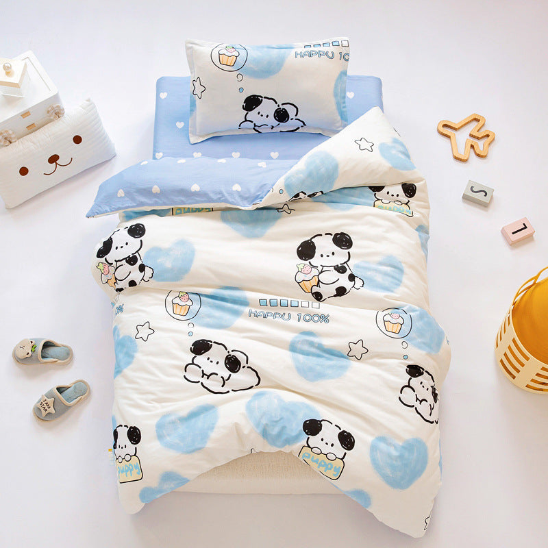 Pure Cotton Children Quilt Mattress Bedding Six-piece Set Entrance Suit