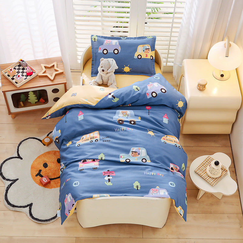 Pure Cotton Children Quilt Mattress Bedding Six-piece Set Entrance Suit