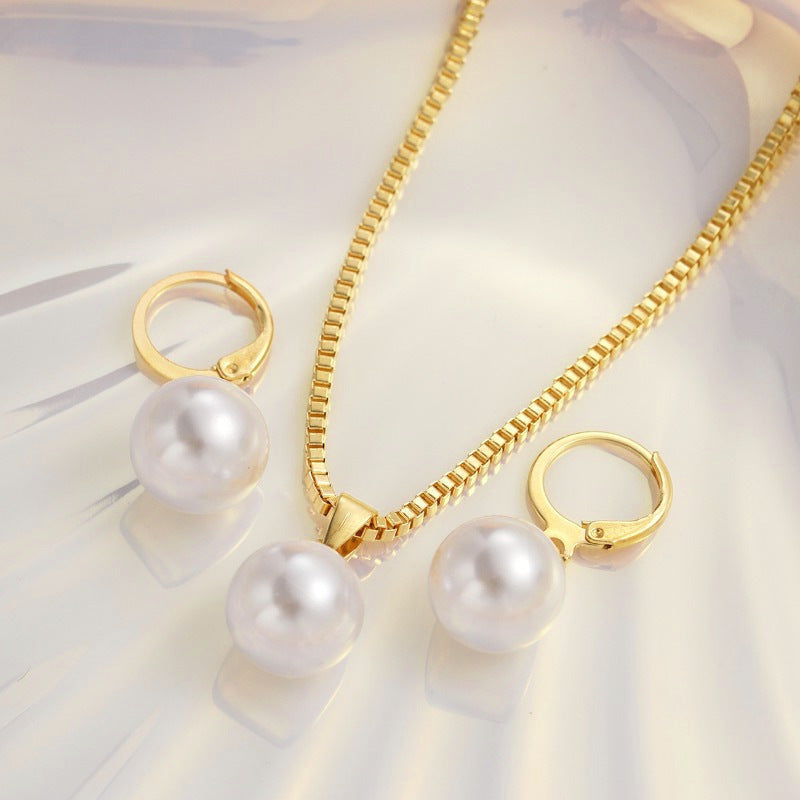 Earrings Women's High-grade Earrings Jewelry Suit