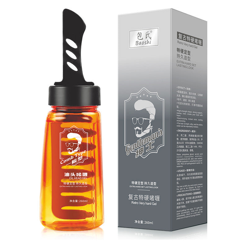 Huile capillaire Baume coiffant Gel coiffant Rafraîchissant Peigne