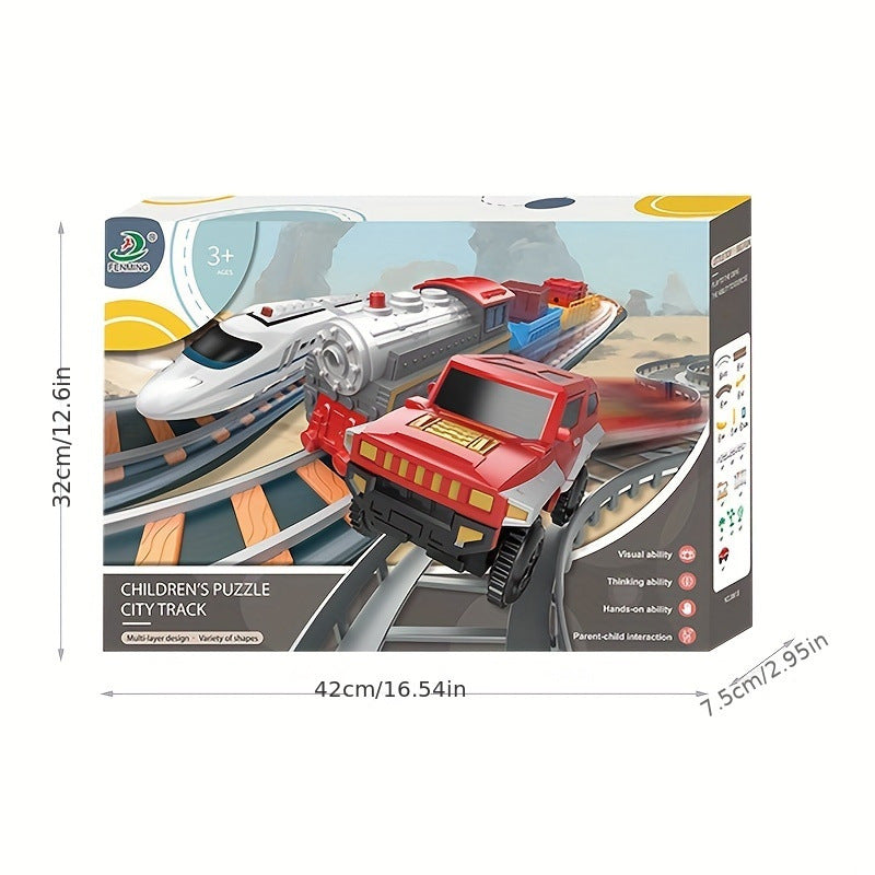 Electric Assembled Rail Car Educational Toys