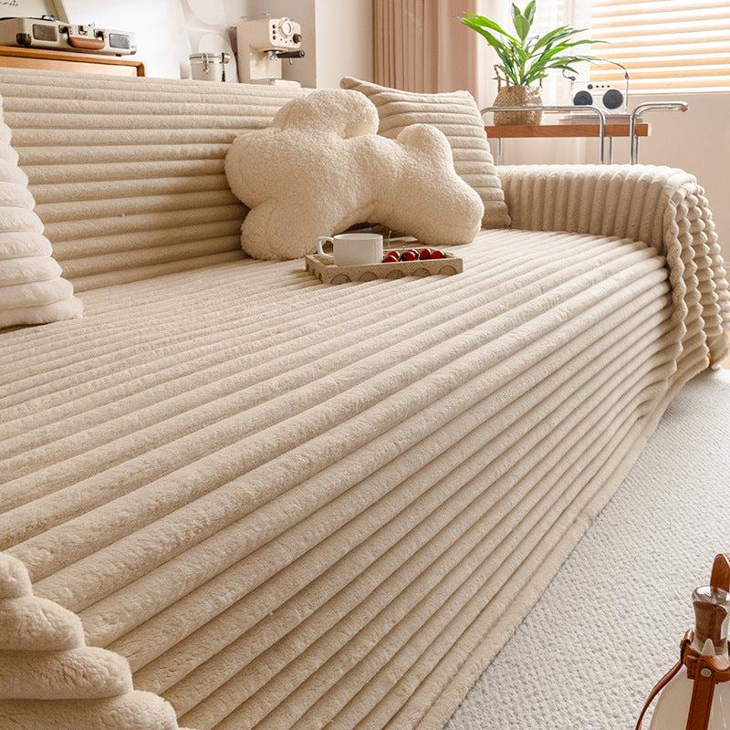 Flannel Sofa Towel Cream Style Cover Blanket