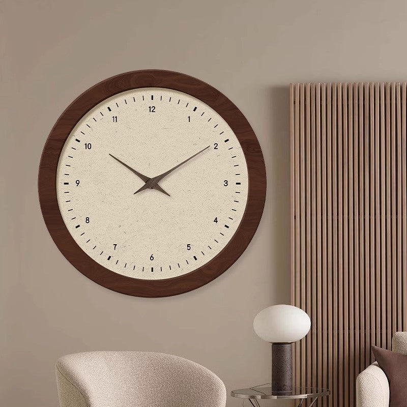 French Style Wooden Clocks Cloud Wall Clock Living Room High Sense
