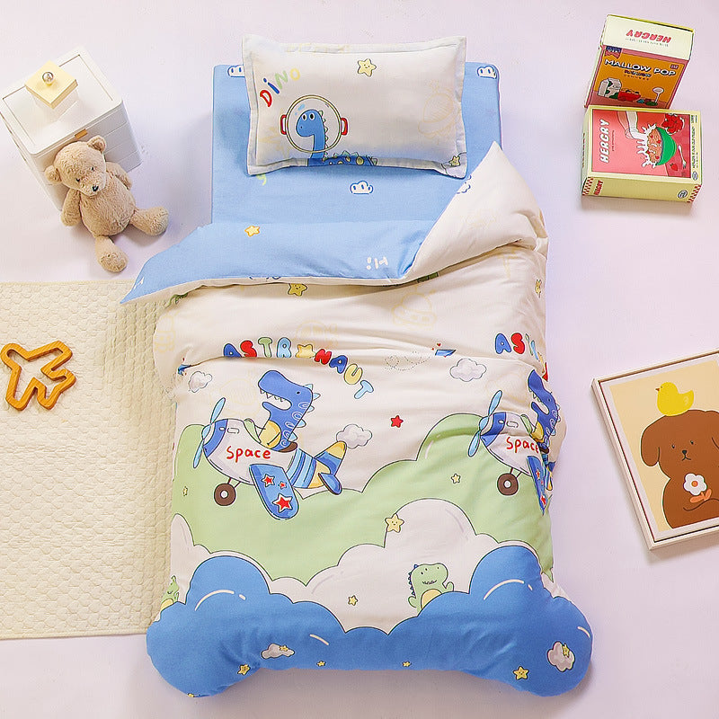 Pure Cotton Children Quilt Mattress Bedding Six-piece Set Entrance Suit