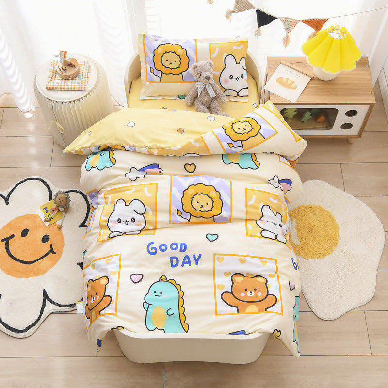 Pure Cotton Children Quilt Mattress Bedding Six-piece Set Entrance Suit