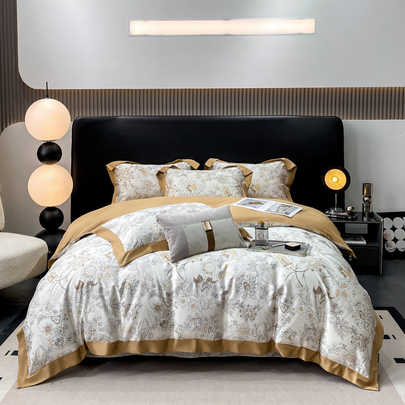 Autumn Light Luxury High-grade Cotton Long-staple Cotton Four-piece Cotton