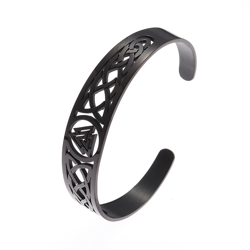 Celtic Knot Vintage Bracelet Fashion Men Titanium Steel Bracelet