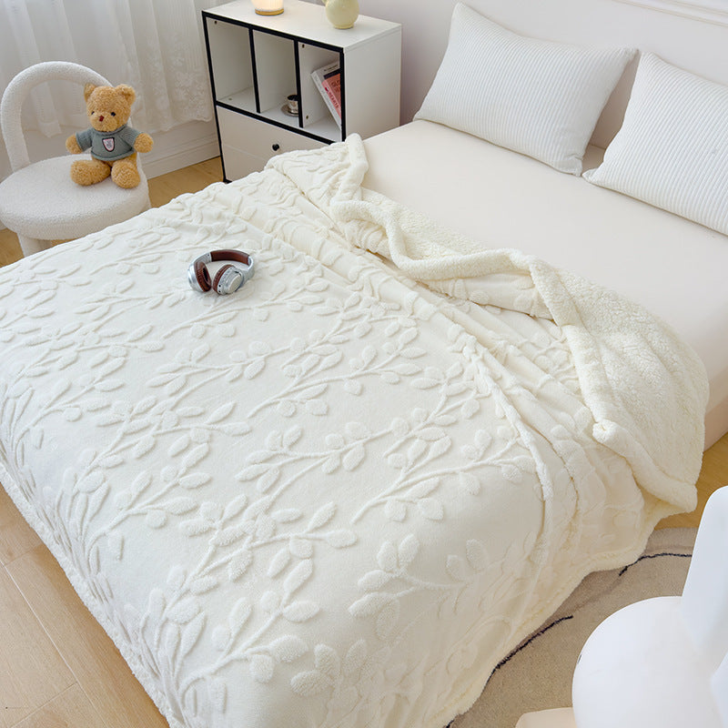 Rhombus Tower Velvet Berber Fleece Blanket