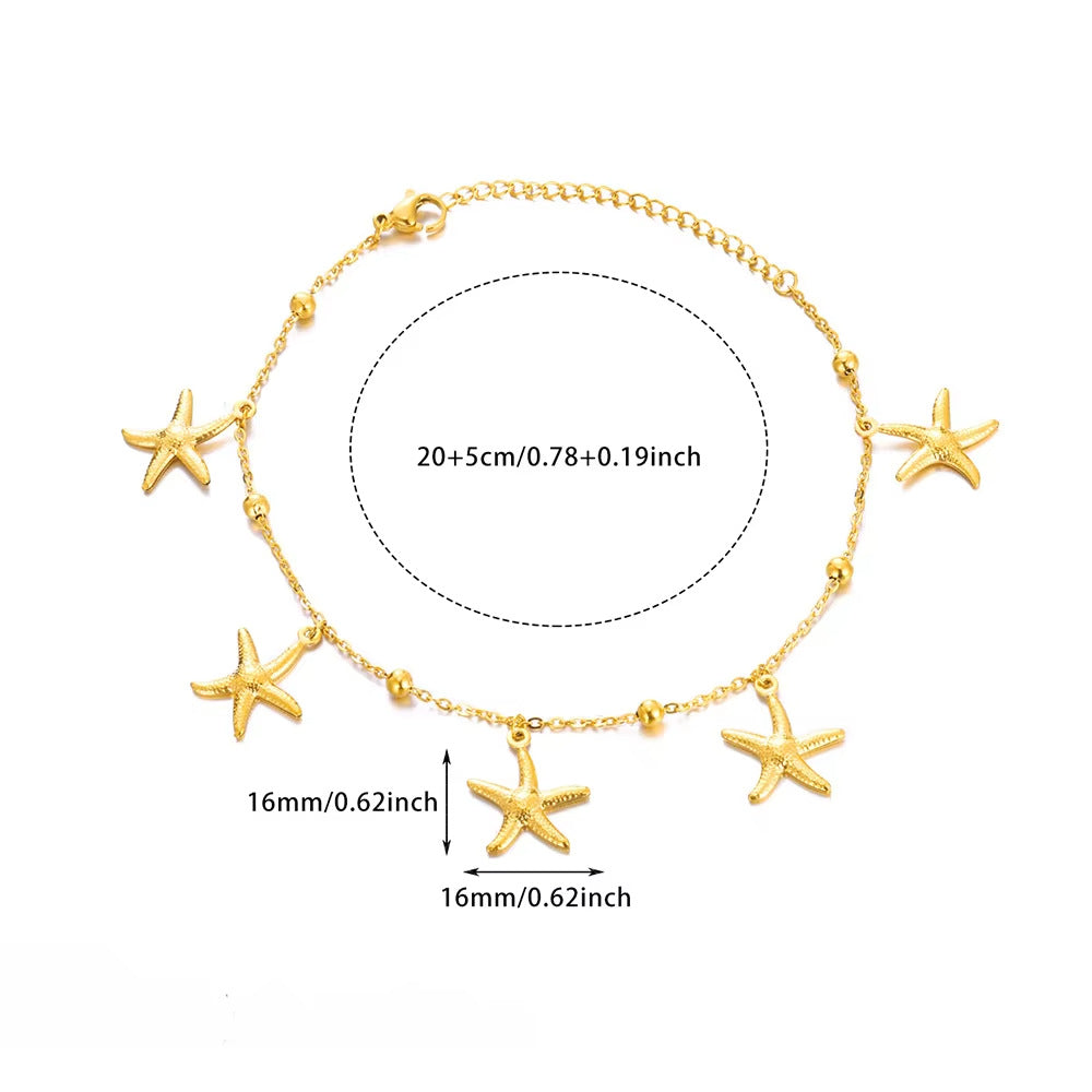 Cheville pendentif coquillage étoile de mer dauphin série océan