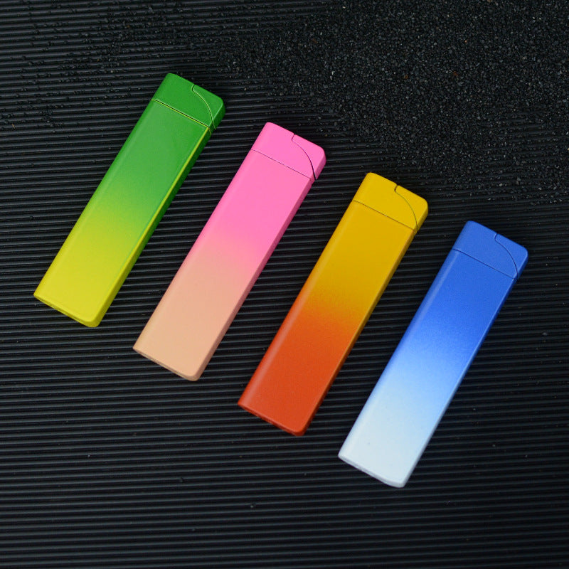 Mini Ultra-thin Gas Lighters Ins Personalized Creative