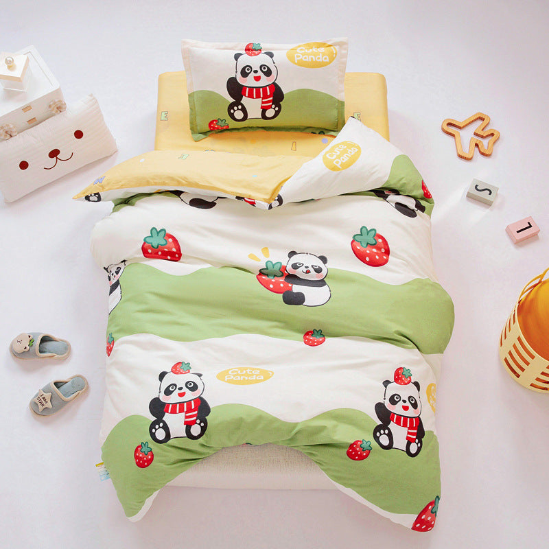 Pure Cotton Children Quilt Mattress Bedding Six-piece Set Entrance Suit