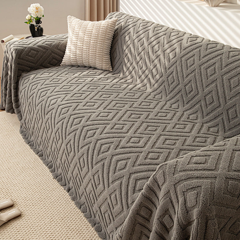 Full Covered High-grade Comfortable Cotton Velvet Sofa Blanket
