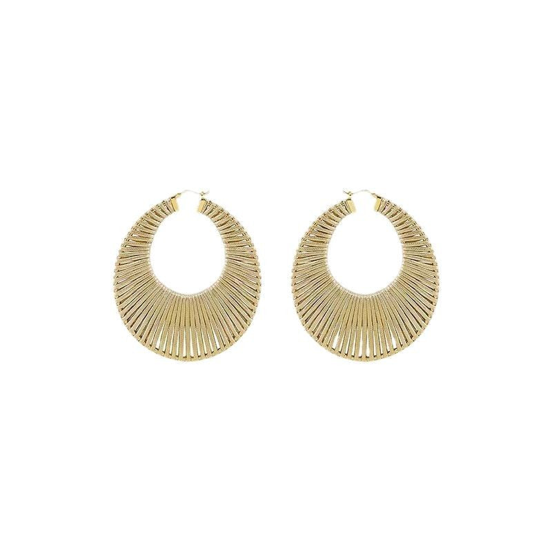 European And American Retro Exaggerated Hand-knitted Quality Earrings For Women