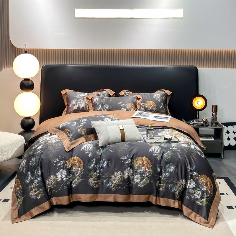 Autumn Light Luxury High-grade Cotton Long-staple Cotton Four-piece Cotton