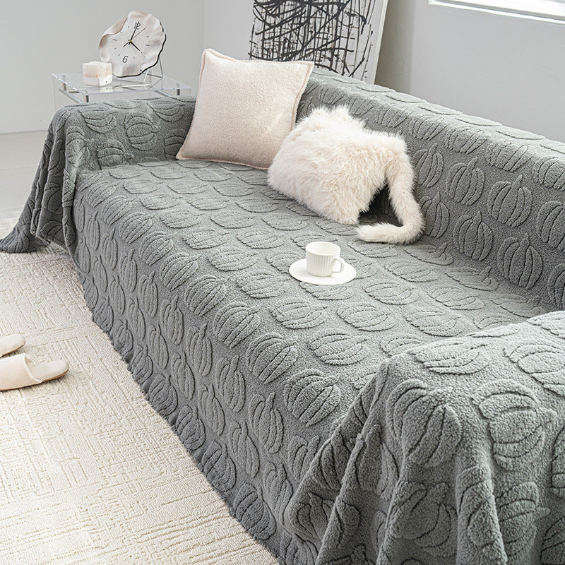 Full Covered High-grade Comfortable Cotton Velvet Sofa Blanket