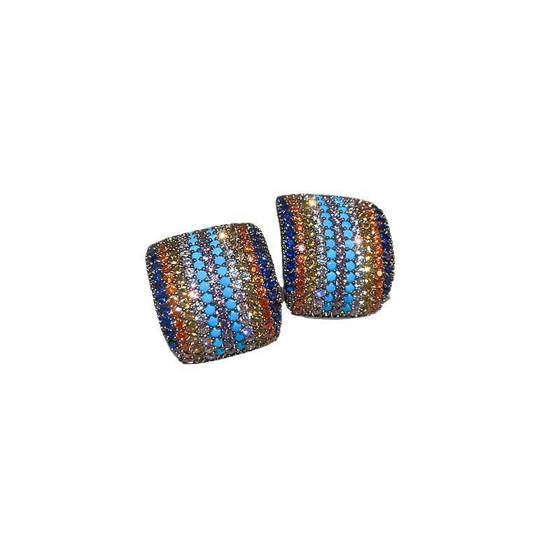 Shangwei Color Zircon Earrings For Women