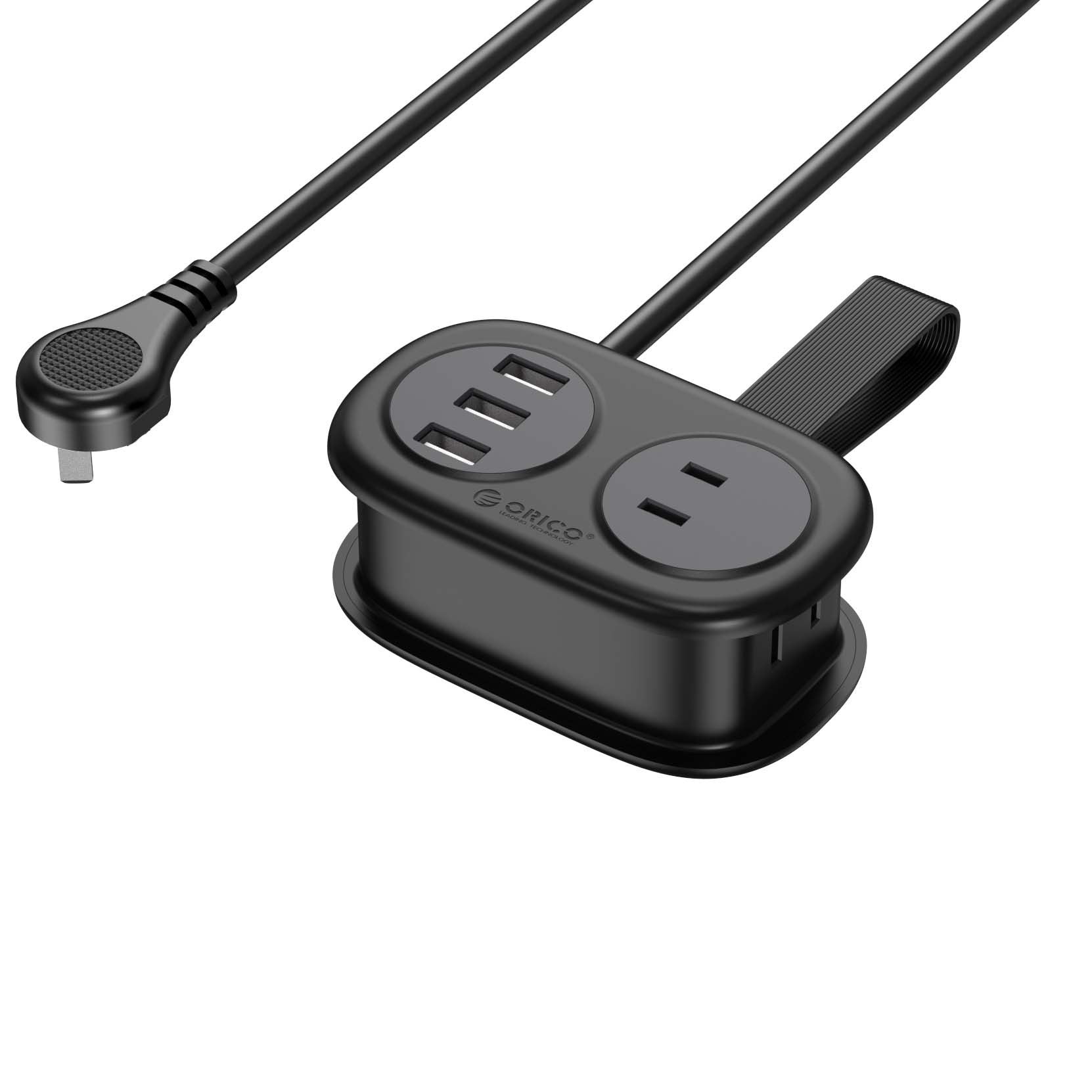 American And European Standard Travel Power Strip With USB Porous Charging