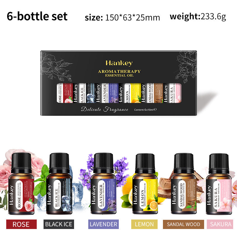 Ensembles d'huiles d'aromathérapie hydrosolubles Combinaison d'huiles essentielles d'aromathérapie en boîte