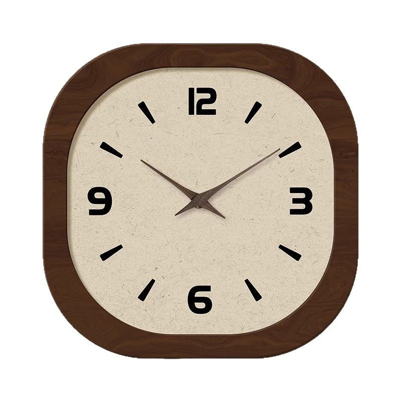 French Style Wooden Clocks Cloud Wall Clock Living Room High Sense