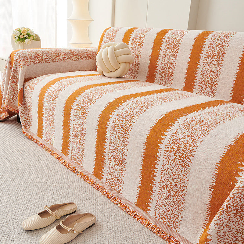 Simple Striped High-grade One-piece Sofa Cover Cloth