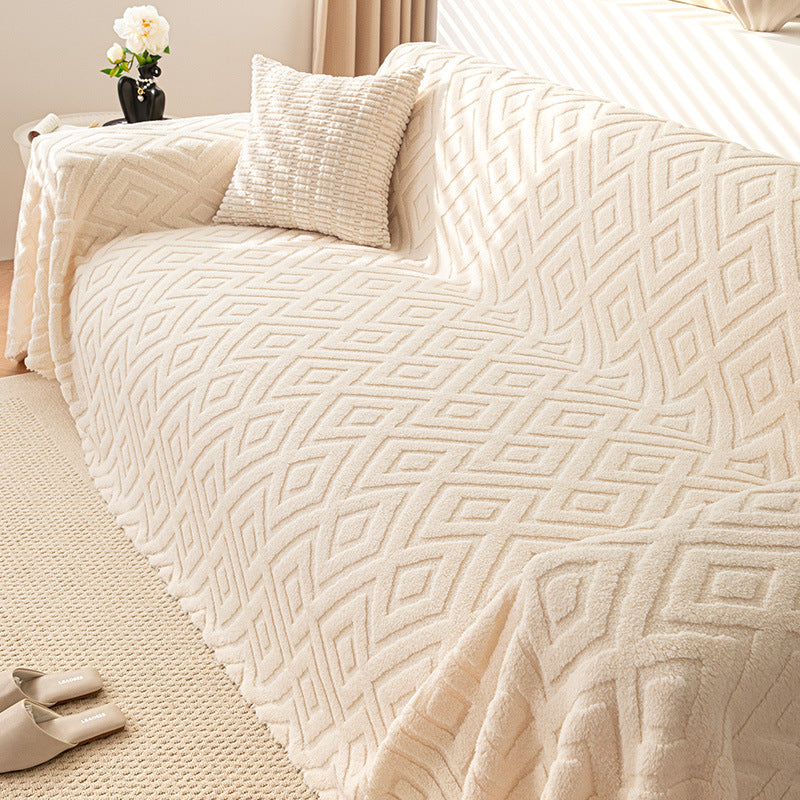 Full Covered High-grade Comfortable Cotton Velvet Sofa Blanket