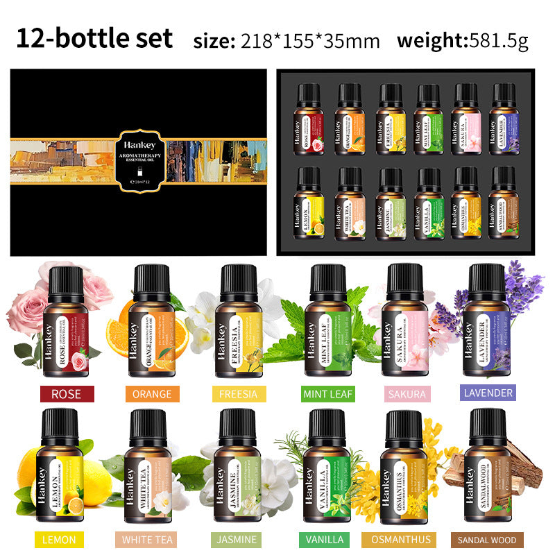 Ensembles d'huiles d'aromathérapie hydrosolubles Combinaison d'huiles essentielles d'aromathérapie en boîte
