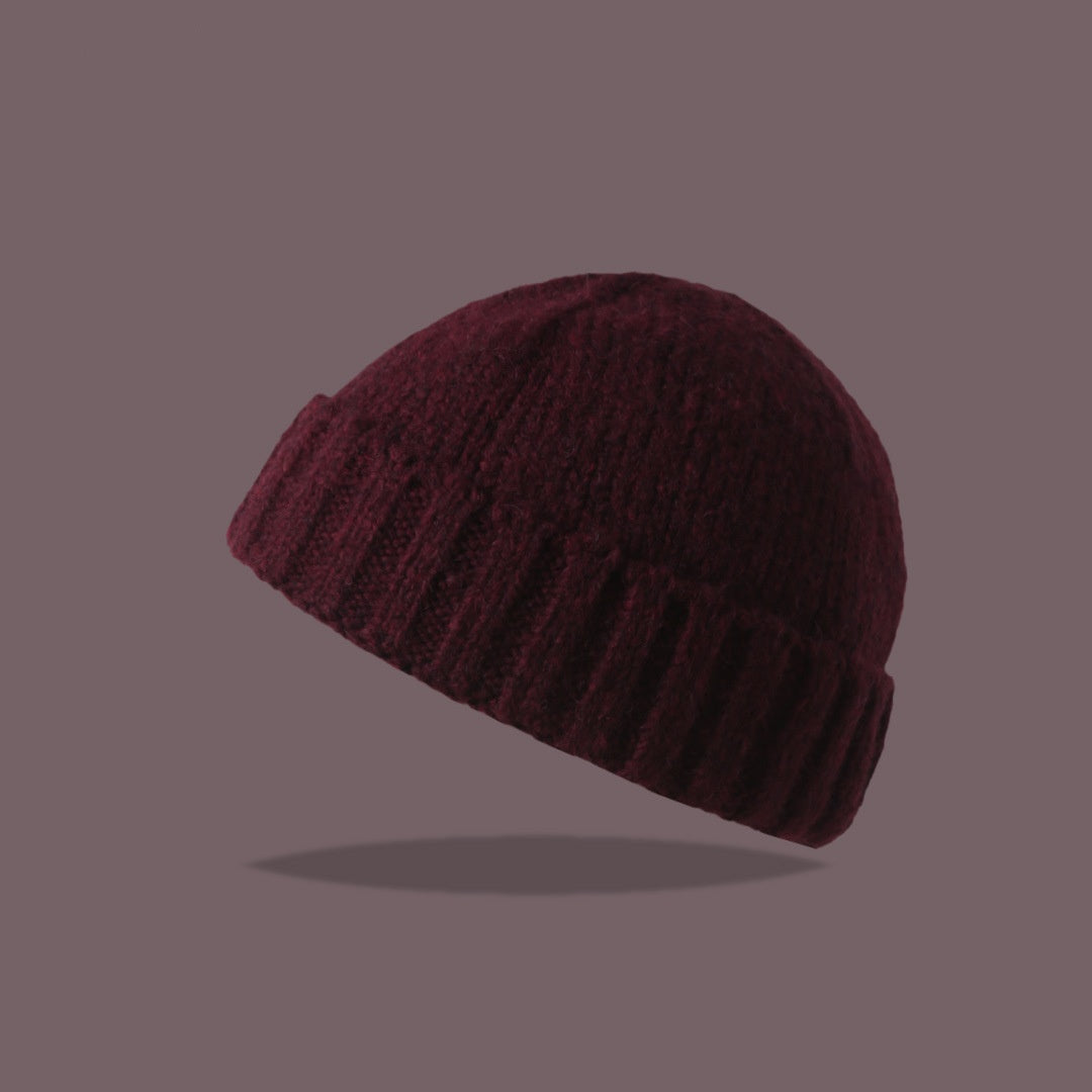 American Knitted Hat Women's All-match Face-looking Little Watermelon Hat Yupi Beanie Hat