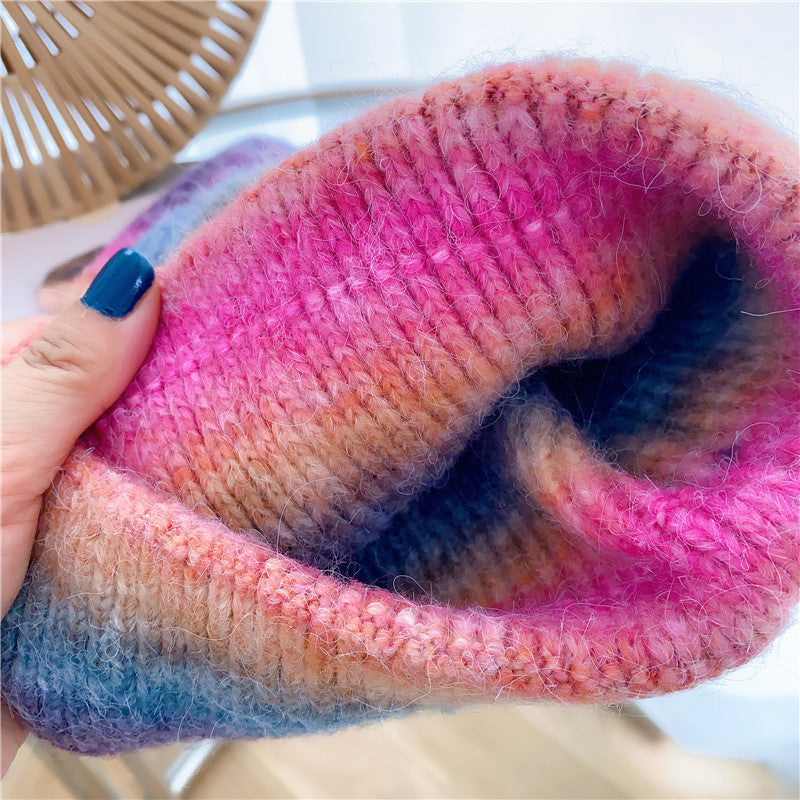 Women's  Knitted Hat With Good Hand Feel In Winter