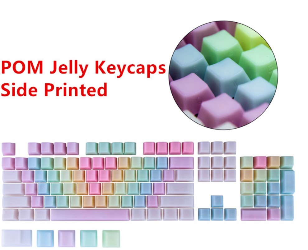 Jelly Rainbow Keycap 104 Mechanical Keyboard