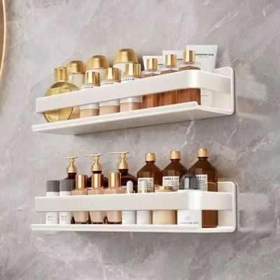 Milk White Kitchen Rack Seasoning Rack Punch-free Wall Hanging