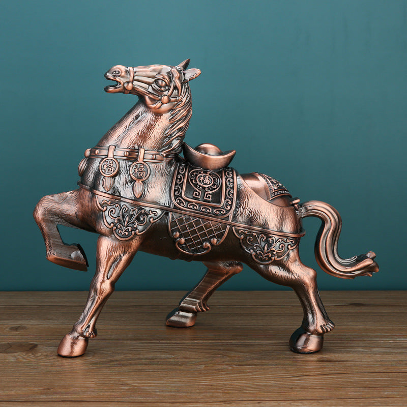 Horse Ashtray Household Metal Creative Personality With Lid Decorations