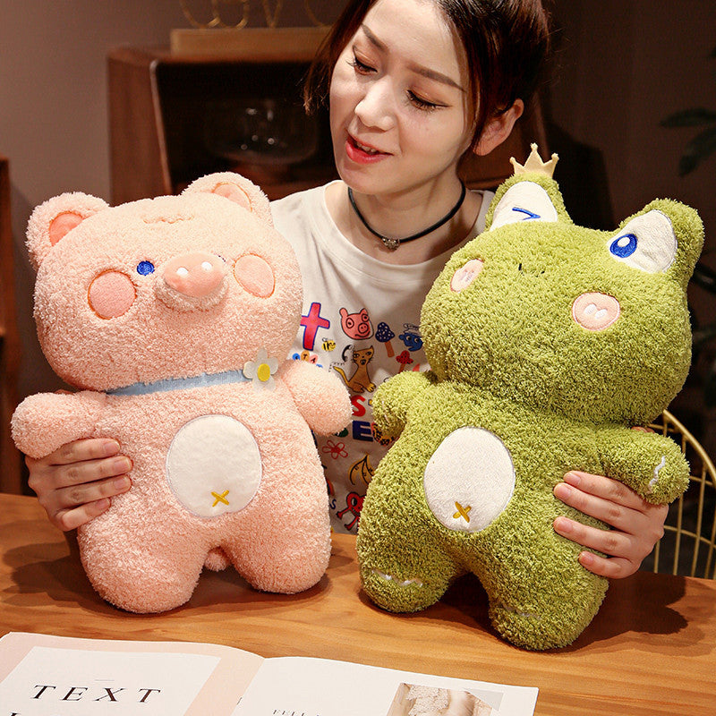 Cute Rabbit Panda Doll Pink Pig Plush Toys