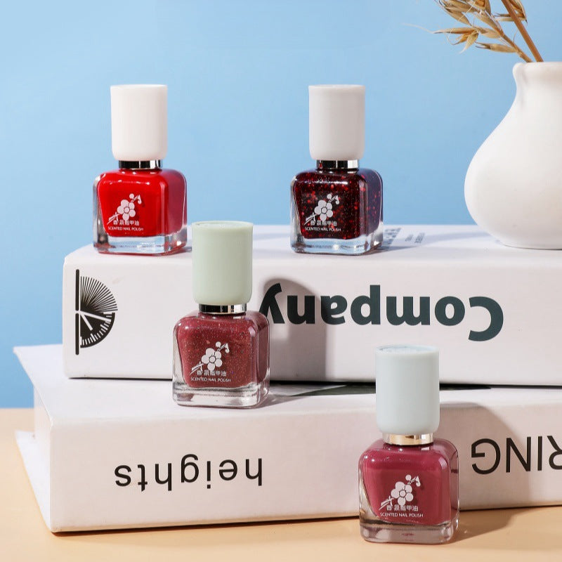 Water-based Quick-drying Baking-free Long-lasting Tearable Popular Color White Fragrance-retaining Nail Polish
