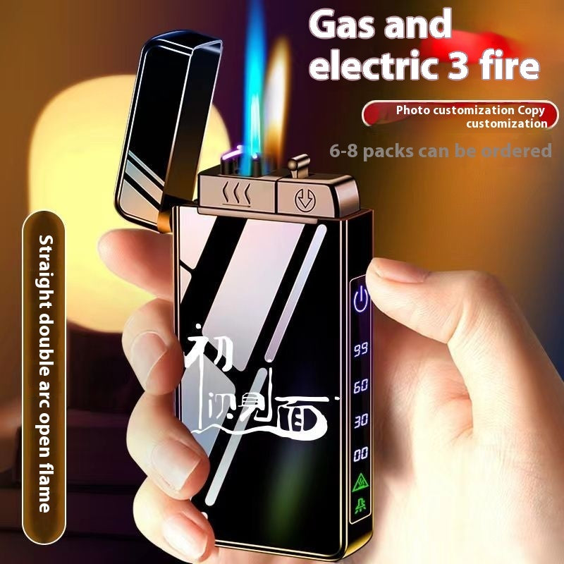 Three-purpose Rechargeable Windproof Lighter