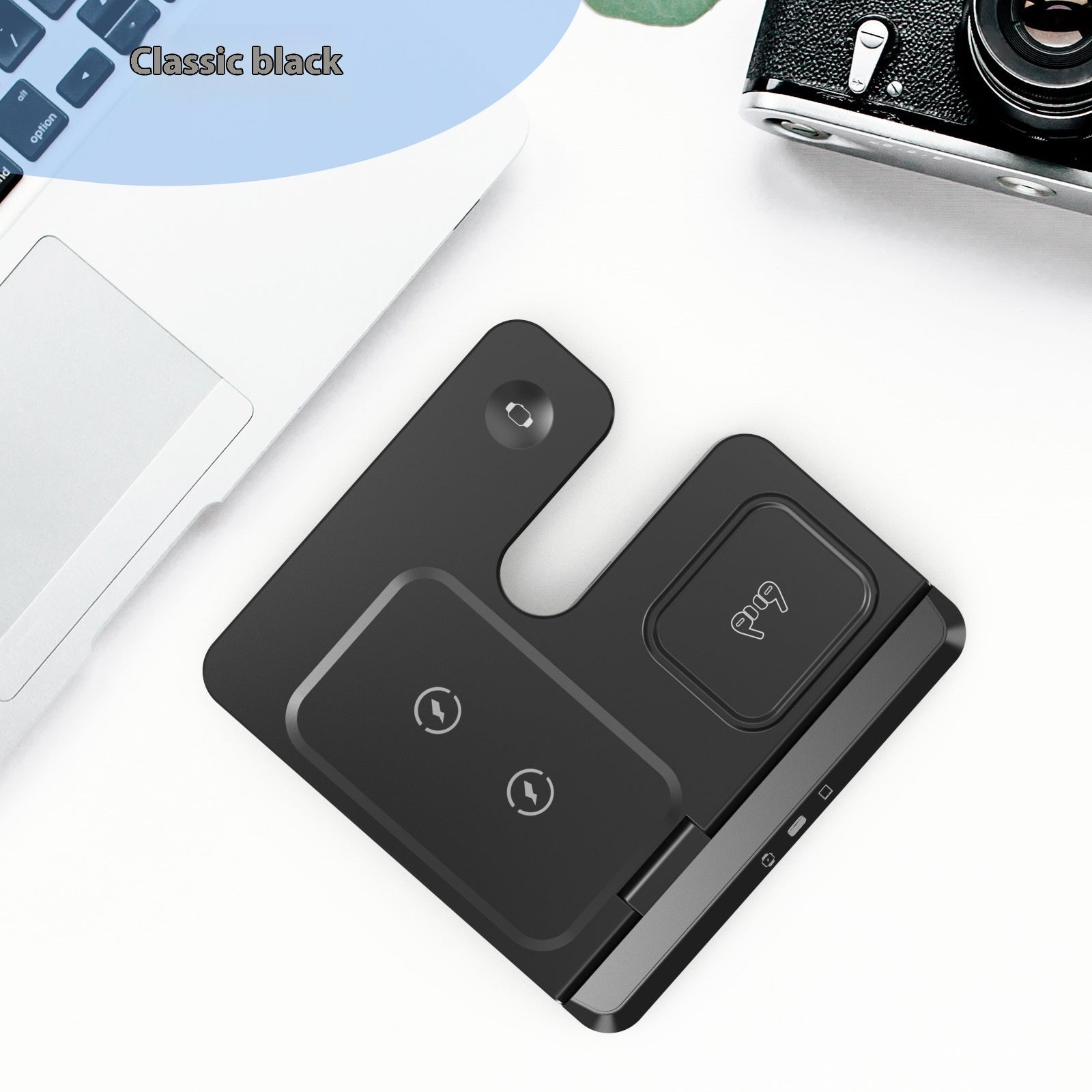 Applicable Mobile Phone Watch Wireless Charger Portable Folding Three-in-one Wireless Charger Electrical Appliances