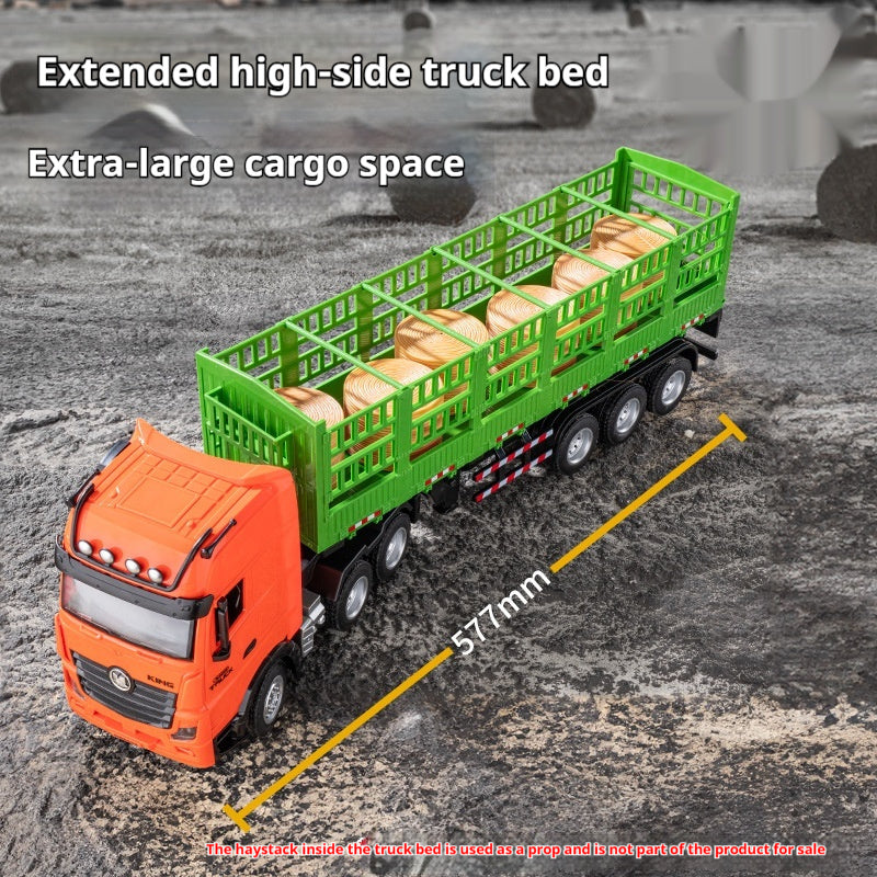 Alloy High-rail Electric Remote-control Engineering Vehicle Toy