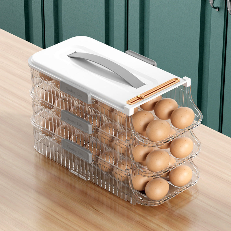Refrigerator Door Rolling Egg Storage Box