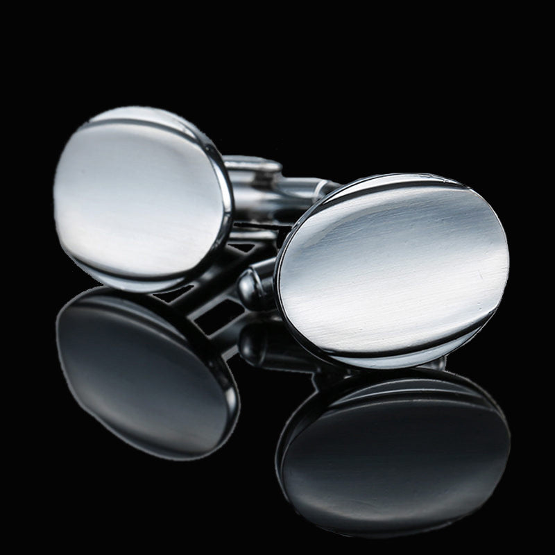 Men's Shirt French Cufflinks High Quality Enamel Vintage Pattern Laser Metal Cube Cufflinks